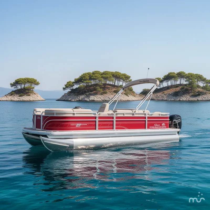 The Image of Sun Tracker Party Barge 22 RF DLX 2025 - 0