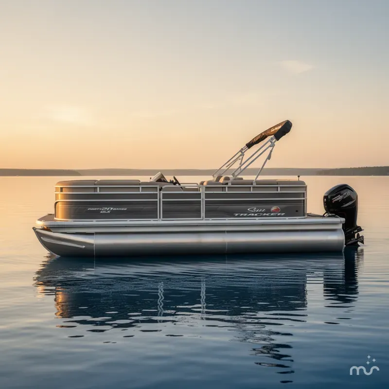 Slide: The Image of Sun Tracker Party Barge 20 DLX 2025 - 2