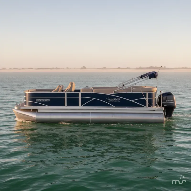 Slide: The Image of Godfrey Sweetwater 220 Premium Edition Coastal Edition 2015 - 1
