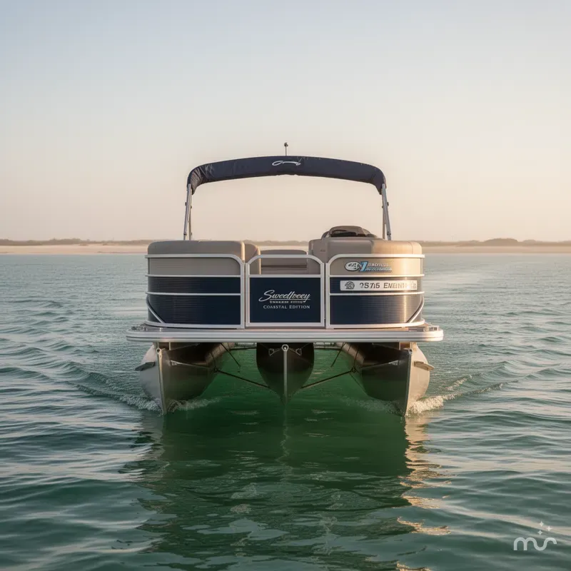 Slide: The Image of Godfrey Sweetwater 220 Premium Edition Coastal Edition 2015 - 3