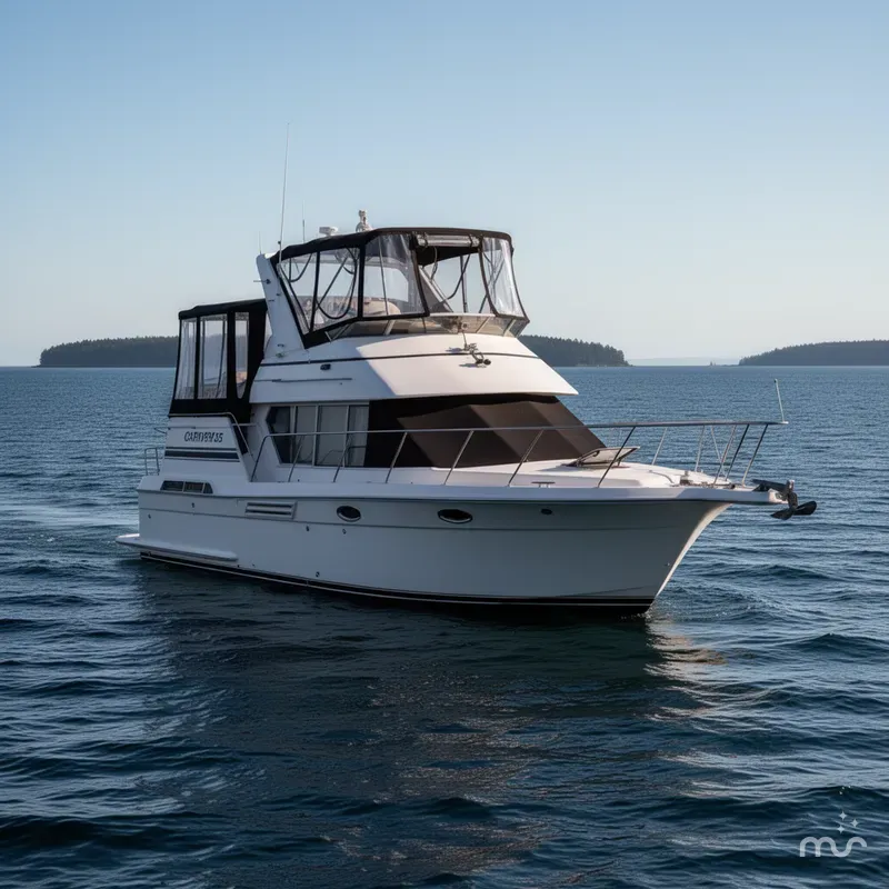 Slide: The Image of Carver 325 Aft Cockpit Motoryacht 1998 - 0