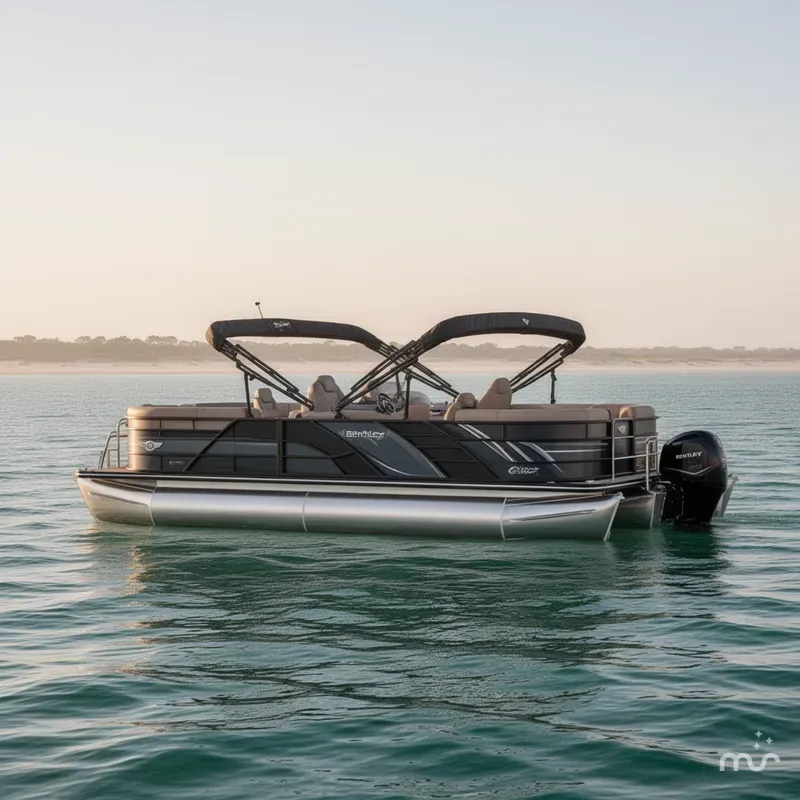 Slide: The Image of Bentley Pontoons Elite 253 Swingback Dual Captain Full Tritoon 2025 - 0