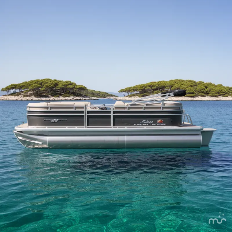 Slide: The Image of Sun Tracker Party Barge 20 DLX 2025 - 2