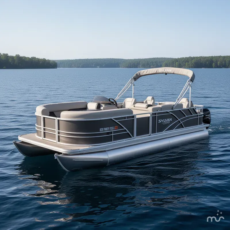 Slide: The Image of Sylvan 820 Party Fish Pontoon 2023 - 0