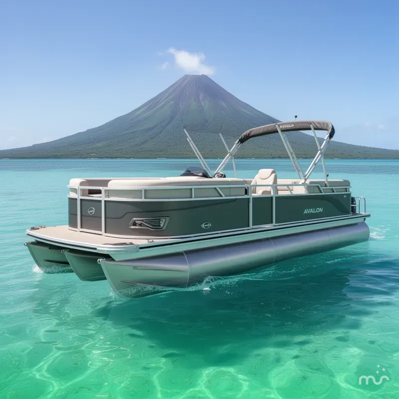 The Image of Avalon Venture 85 - 23 FT Quad Lounger w/ 150HP Mercury! 2025 - 0