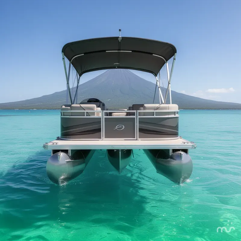 Slide: The Image of Avalon Venture 85 - 23 FT Quad Lounger w/ 150HP Mercury! 2025 - 3