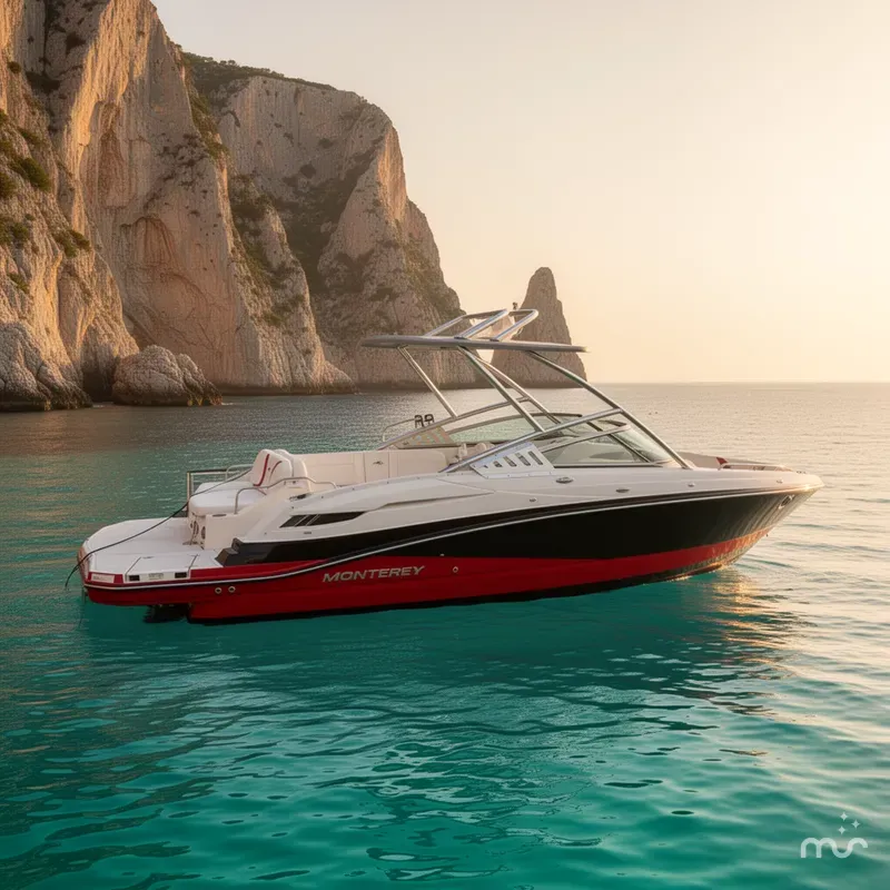 Slide: The Image of Monterey M5 MSX Sport Boat 2012 - 2
