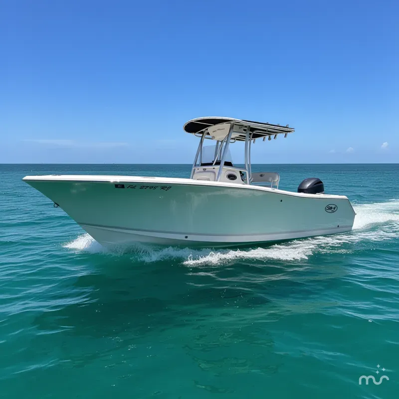 Slide: The Image of Sea Hunt 225 Ultra w/ 2021 TRAILER & ONLY 385 HOURS 2017 - 2