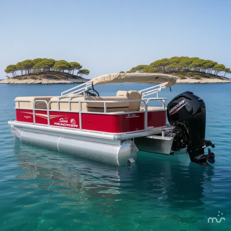 The Image of Sun Tracker Party Barge 18 DLX 2025 - 0