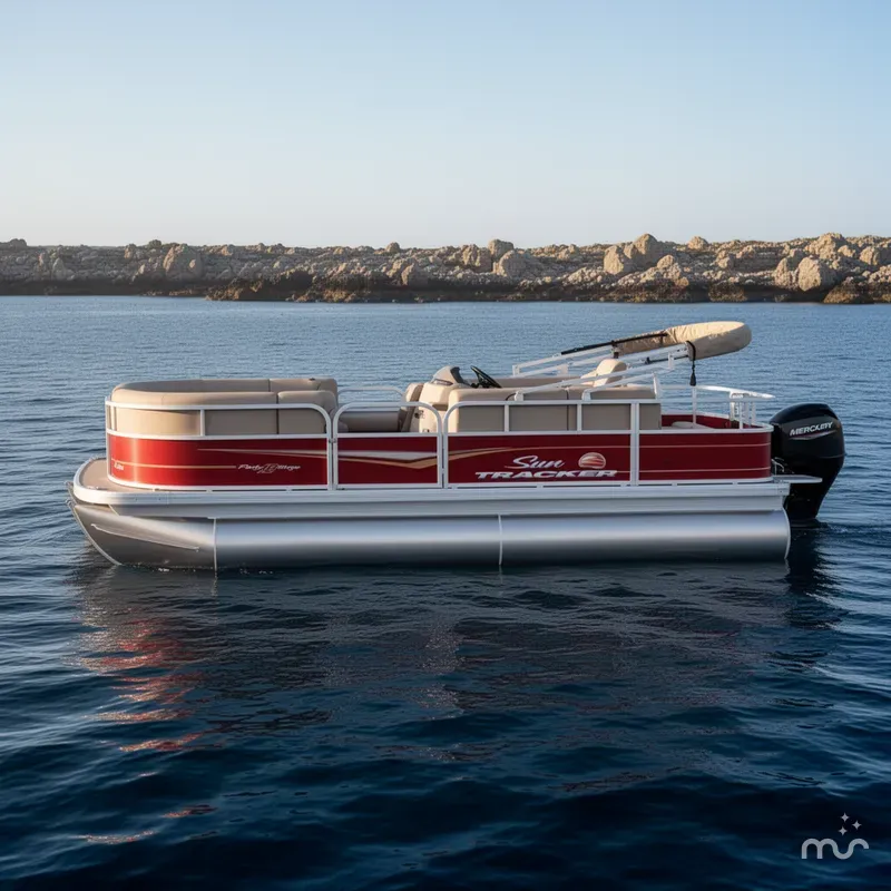 Slide: The Image of Sun Tracker Party Barge 18 DLX 2025 - 2