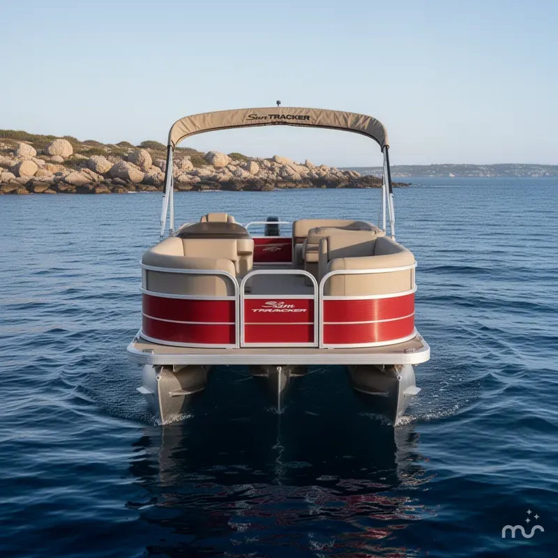 Slide: The Image of Sun Tracker Party Barge 18 DLX 2025 - 3