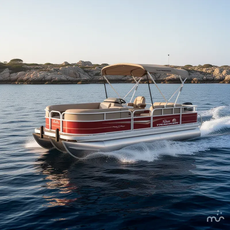 Slide: The Image of Sun Tracker Party Barge 18 DLX 2025 - 4