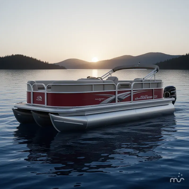 Slide: The Image of Sun Tracker Party Barge 18 DLX 2025 - 0