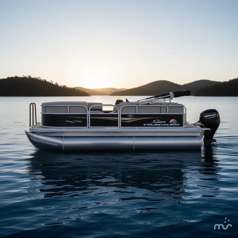 Slide: The Image of Sun Tracker Party Barge 16 DLX 2025 - 1