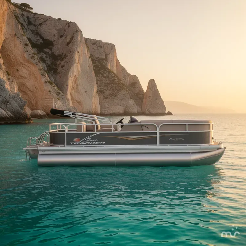 Slide: The Image of Sun Tracker Party Barge 18 DLX 2025 - 2