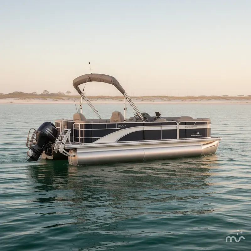 Slide: The Image of Bennington 22 SXFAPG Dual Stern Gates - Fishing 2022 - 0