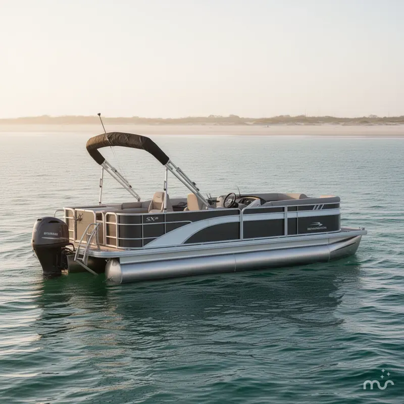 Slide: The Image of Bennington 22 SXFAPG Dual Stern Gates - Fishing 2022 - 1