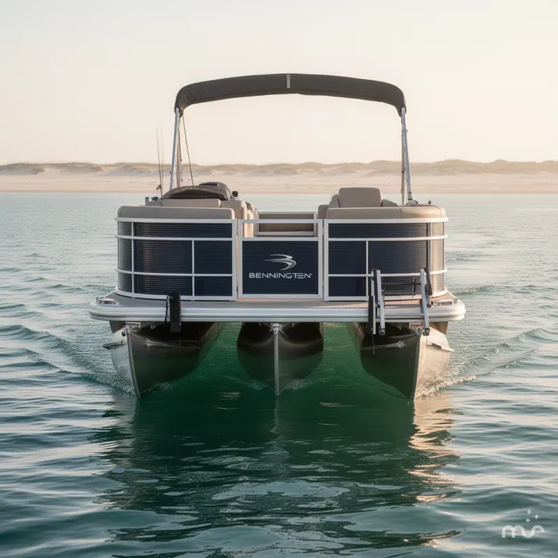 Slide: The Image of Bennington 22 SXFAPG Dual Stern Gates - Fishing 2022 - 3