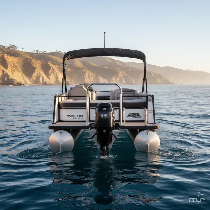 Slide: The Image of Avalon Catalina - 23 FT Versatile Rear Bench w/ 200HP Mercury! 2025 - 2