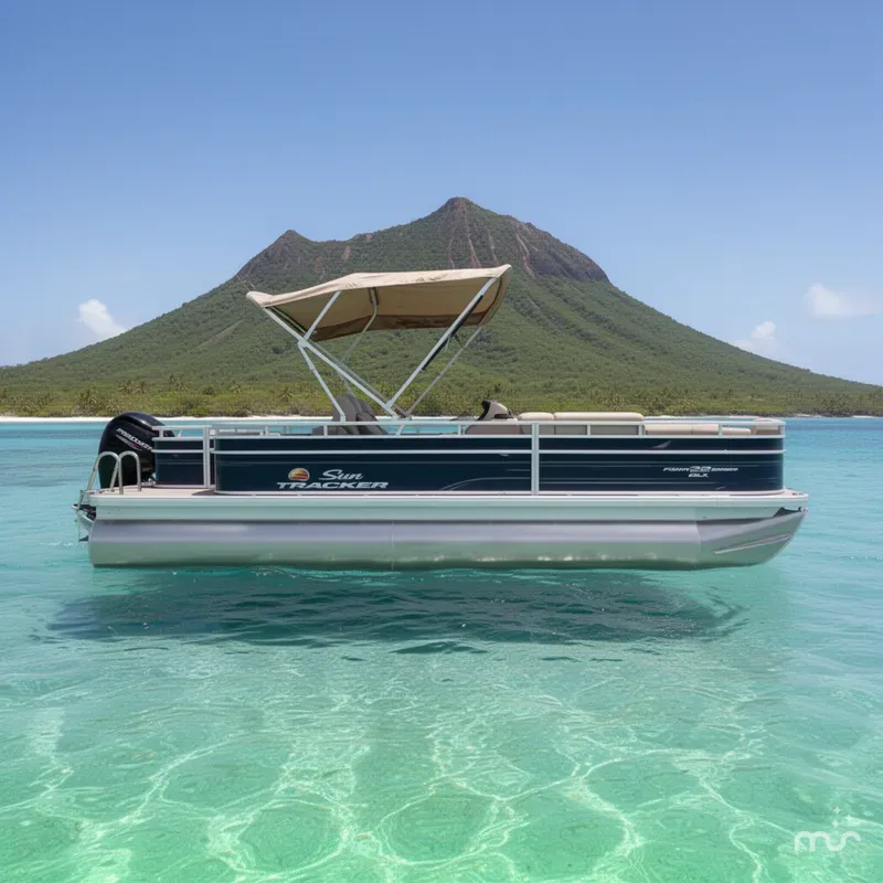Slide: The Image of Sun Tracker Fishin' Barge 22 DLX 2025 - 2