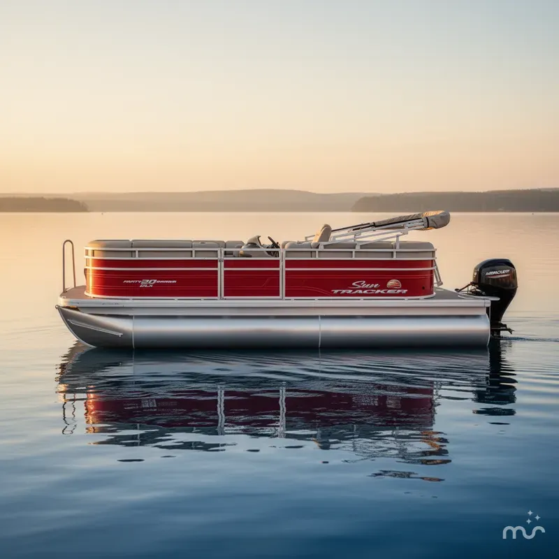 Slide: The Image of Sun Tracker Party Barge 20 DLX 2025 - 1