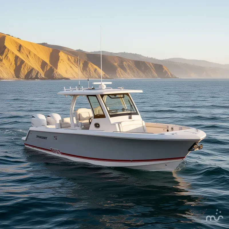 Slide: The Image of Pursuit S 328 Sport Center Console 2025 - 0