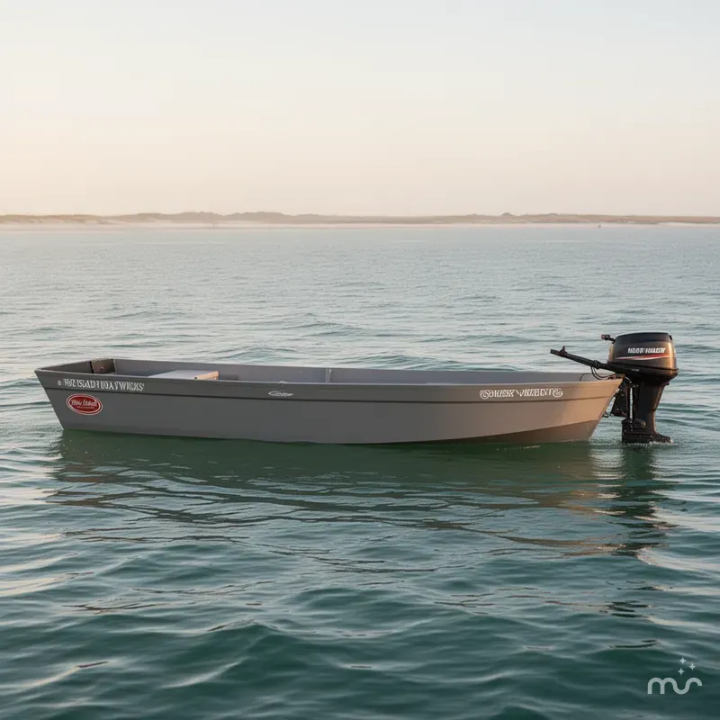 Slide: The Image of Hog Island Boat Works SHALLOW WATER 16 SKIFF GRAY 2023 - 0