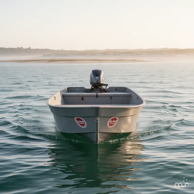 Slide: The Image of Hog Island Boat Works SHALLOW WATER 16 SKIFF GRAY 2023 - 1