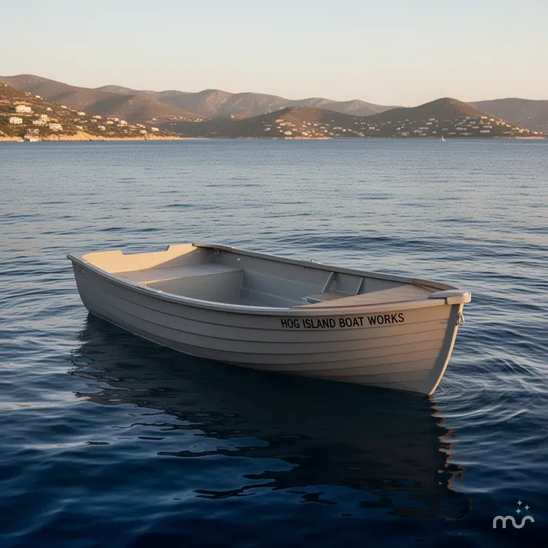 Slide: The Image of Hog Island Boat Works SHALLOW WATER 16 SKIFF GRAY 2024 - 2