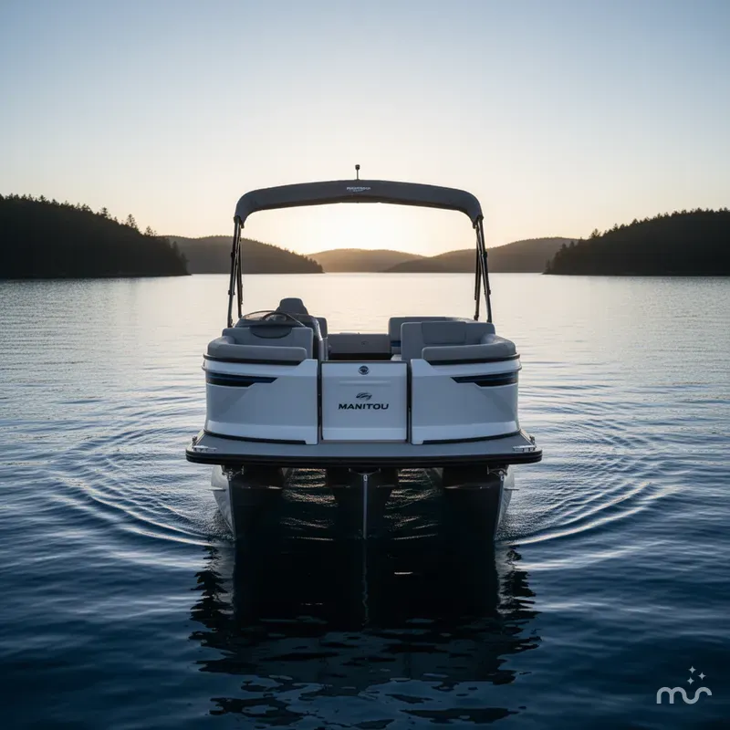 Slide: The Image of Manitou 22' EXPLORE Max Deck With 150hp Stealth Motor 2025 - 3