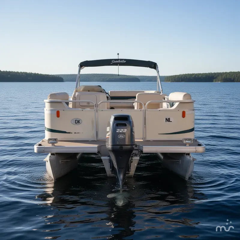 Slide: The Image of Sweetwater 2222 DF Pontoon WITH SEA LEGS 2004 - 0