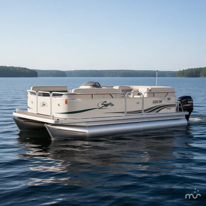 Slide: The Image of Sweetwater 2222 DF Pontoon WITH SEA LEGS 2004 - 2