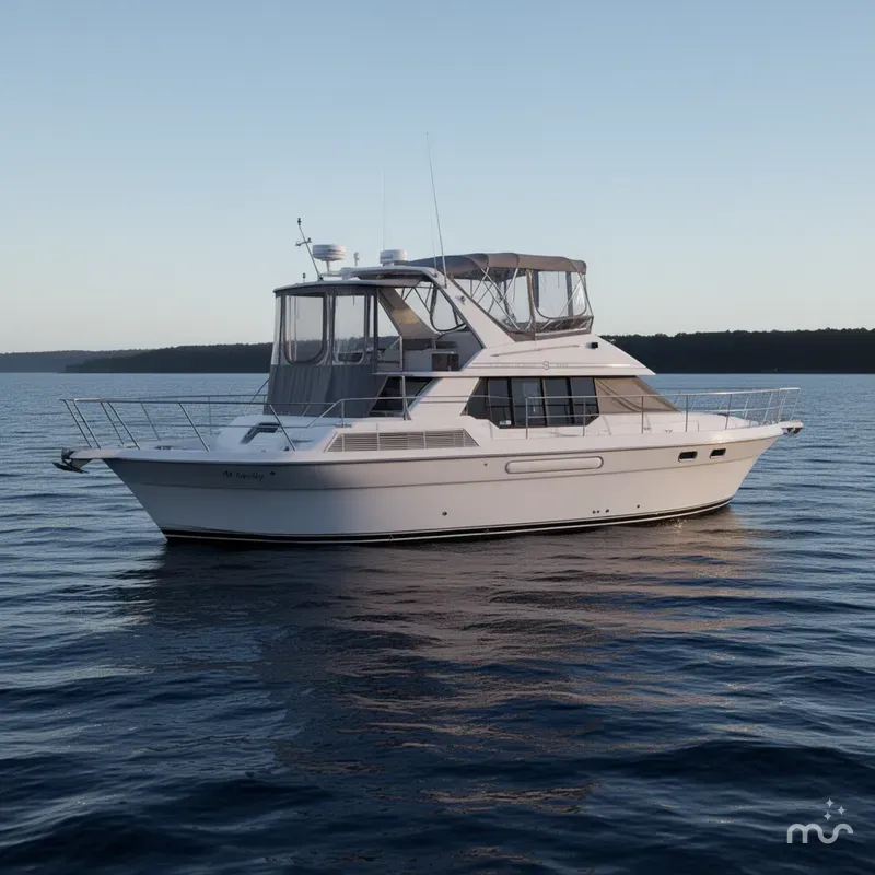 Slide: The Image of Bayliner 4587 Aft Cabin Motoryacht 1994 - 0