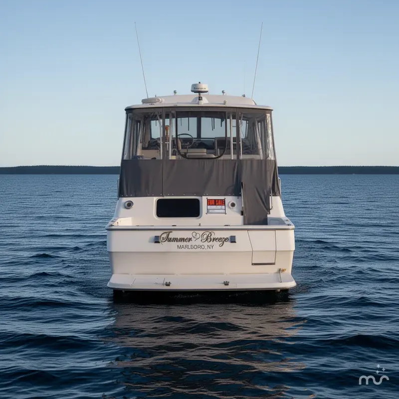 Slide: The Image of Bayliner 4587 Aft Cabin Motoryacht 1994 - 1