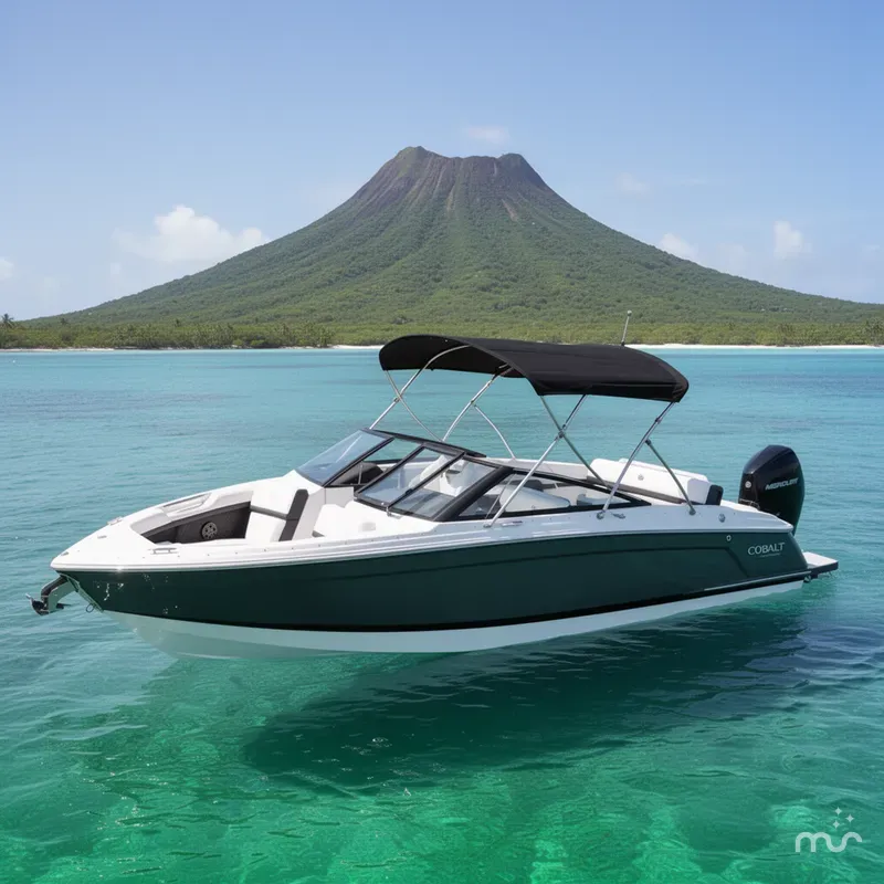 Slide: The Image of Cobalt R4 Outboard 2024 - 2