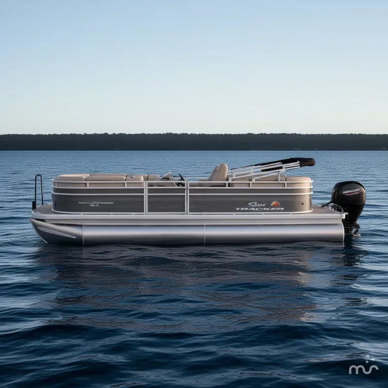 Slide: The Image of Sun Tracker Party Barge 22 DLX 2025 - 0