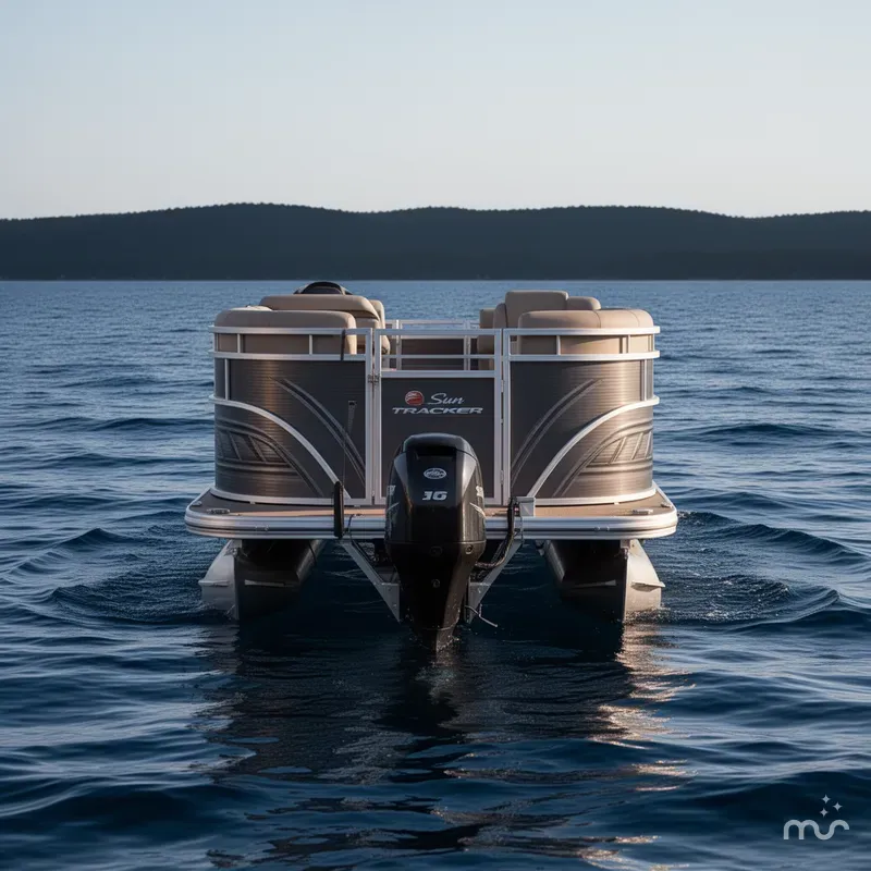 Slide: The Image of Sun Tracker Party Barge 22 DLX 2025 - 1