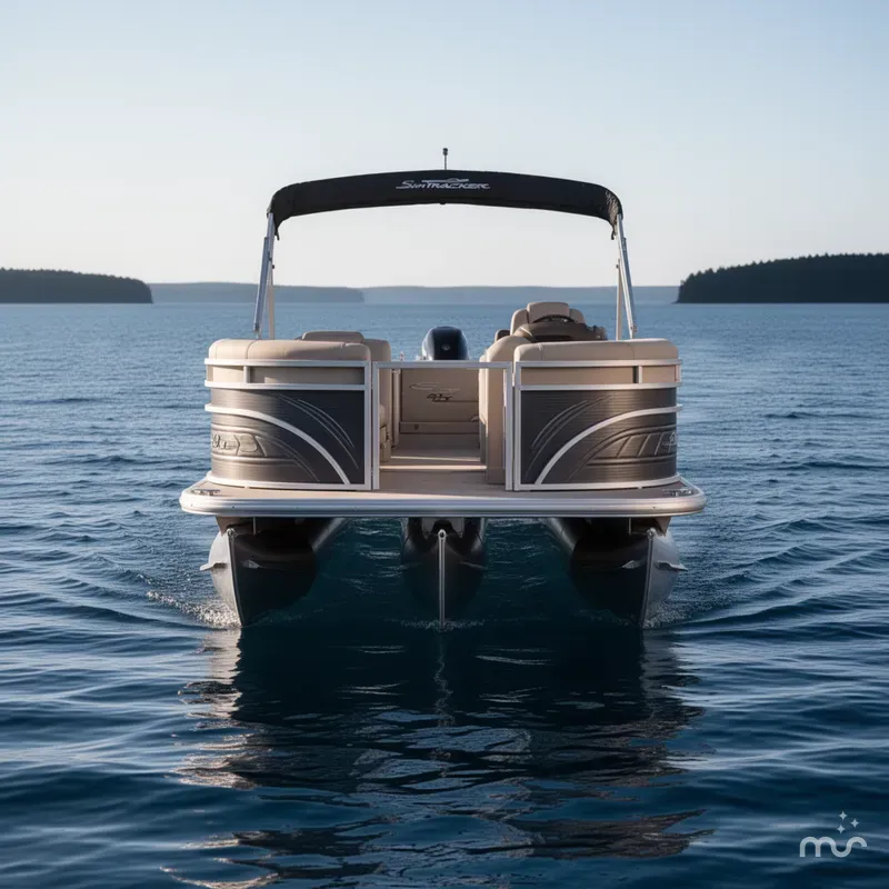 Slide: The Image of Sun Tracker Party Barge 22 DLX 2025 - 2