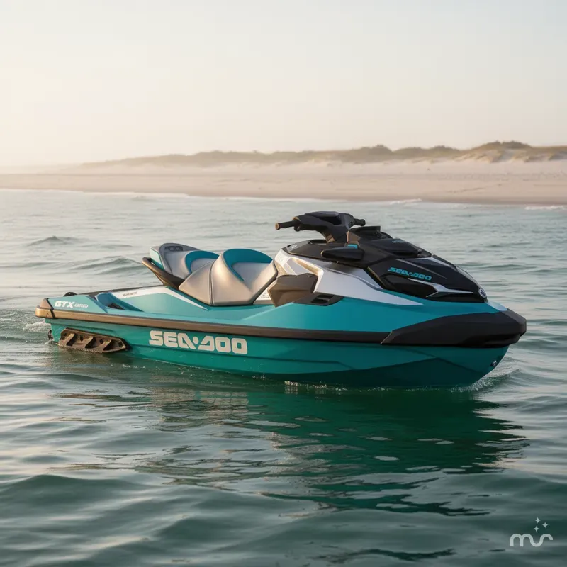 Slide: The Image of Sea-Doo GTX™ Limited 325 Teal Metallic 2025 - 0