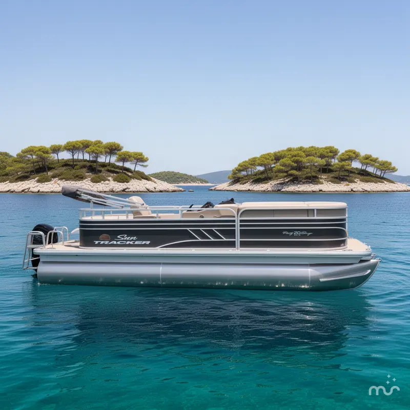 Slide: The Image of Sun Tracker Party Barge 20 DLX 2020 - 2