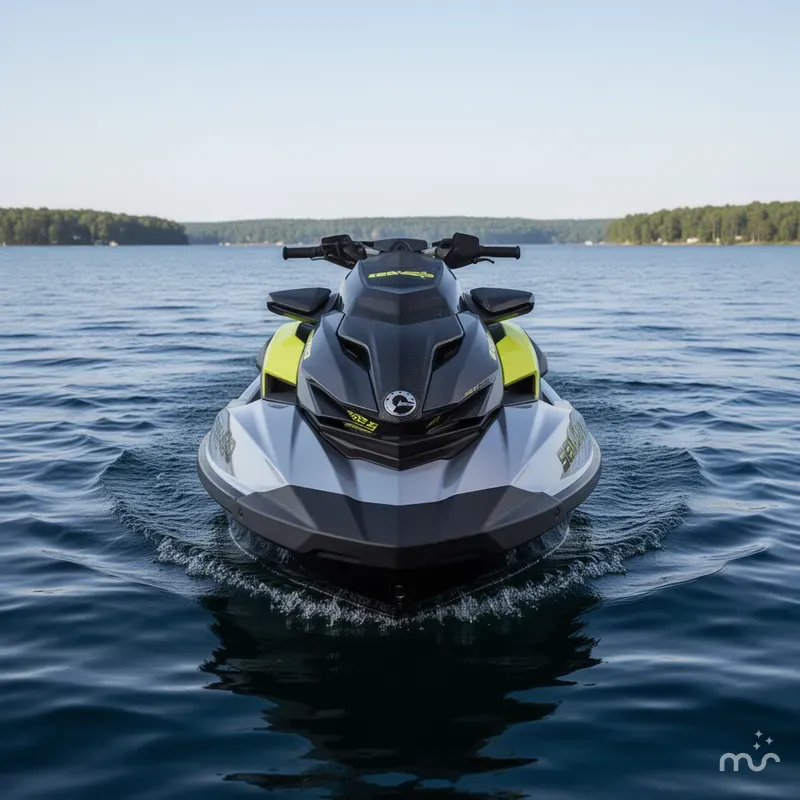 Slide: The Image of Sea-Doo RXP-X™ 325 Tech, BRP Premium A, Ibr Ice Metal / 2025 - 1