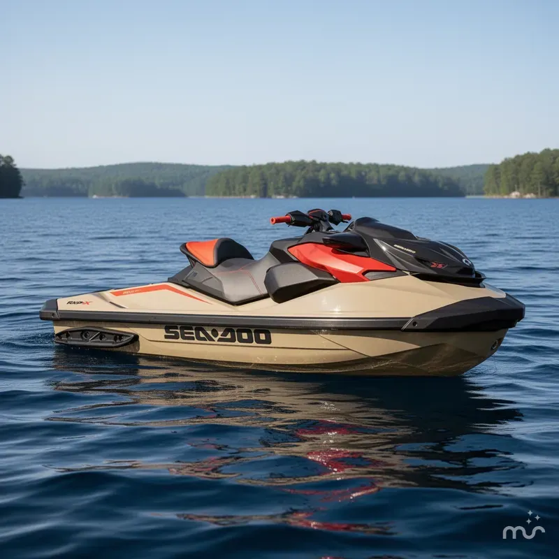 Slide: The Image of Sea-Doo RXP-X™ 325 Tech, BRP Premium A, iBR Metallic Tan 2025 - 0