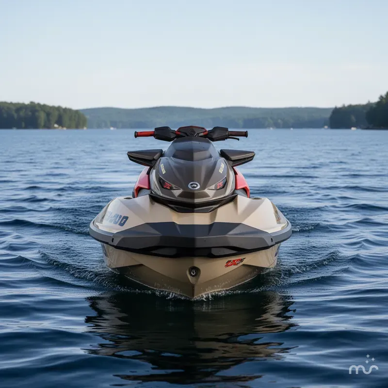 Slide: The Image of Sea-Doo RXP-X™ 325 Tech, BRP Premium A, iBR Metallic Tan 2025 - 1