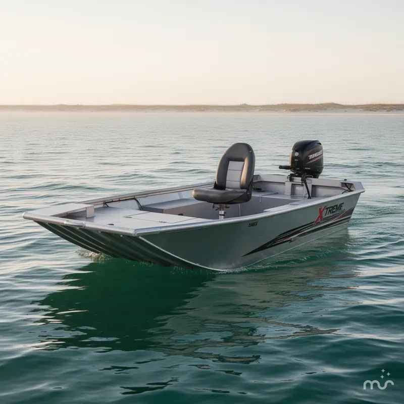 Slide: The Image of Xtreme Boats River Skiff 1548SS Tunnel 2025 - 0