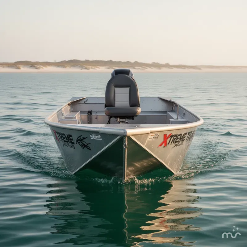 Slide: The Image of Xtreme Boats River Skiff 1548SS Tunnel 2025 - 1