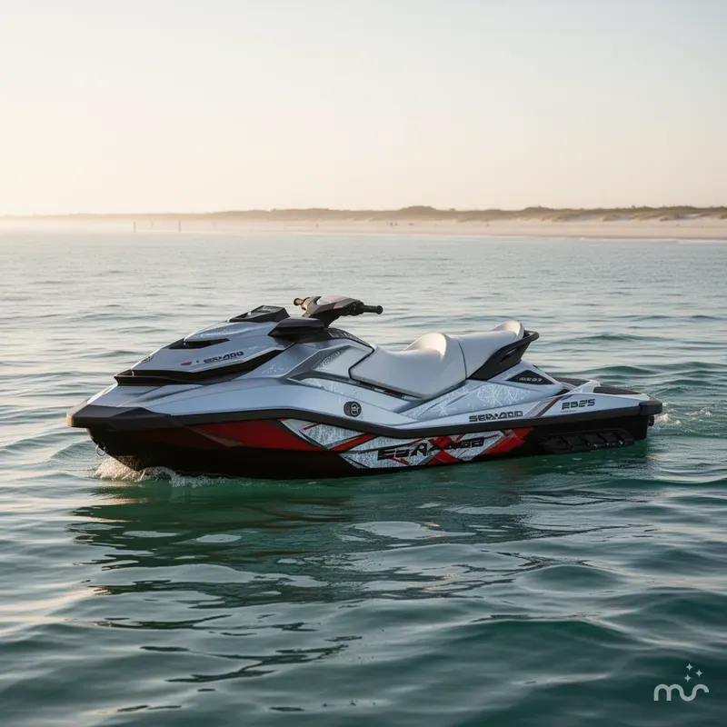 Slide: The Image of Sea-Doo RXP-X™ 325 Tech, BRP Premium A, Ibr Ice Metal / 2025 - 1