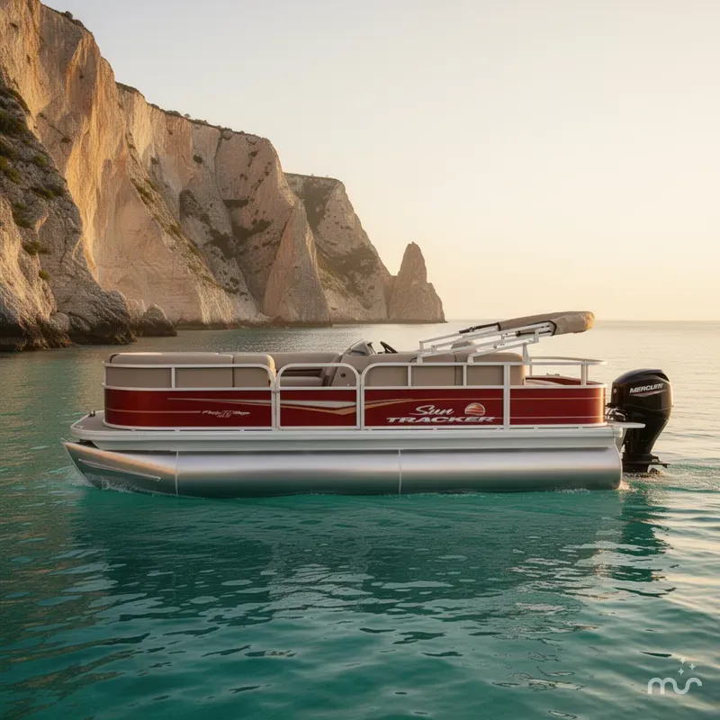 Slide: The Image of Sun Tracker Party Barge 18 DLX 2025 - 2