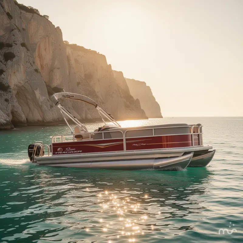 Slide: The Image of Sun Tracker Party Barge 18 DLX 2025 - 4