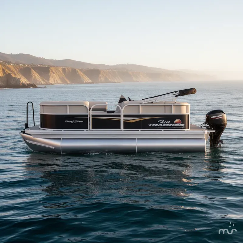 Slide: The Image of Sun Tracker Party Barge 16 DLX 2025 - 0