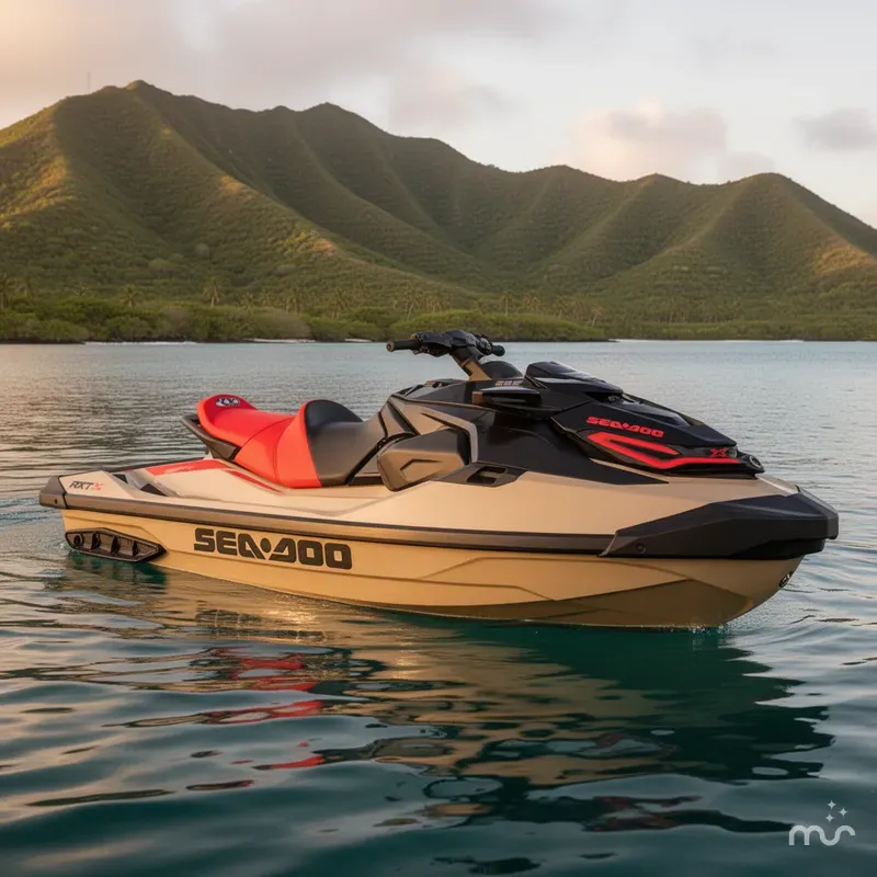 The Image of Sea-Doo RXT-X 325 Metallic Tan Lava Red Premium 2025 - 0